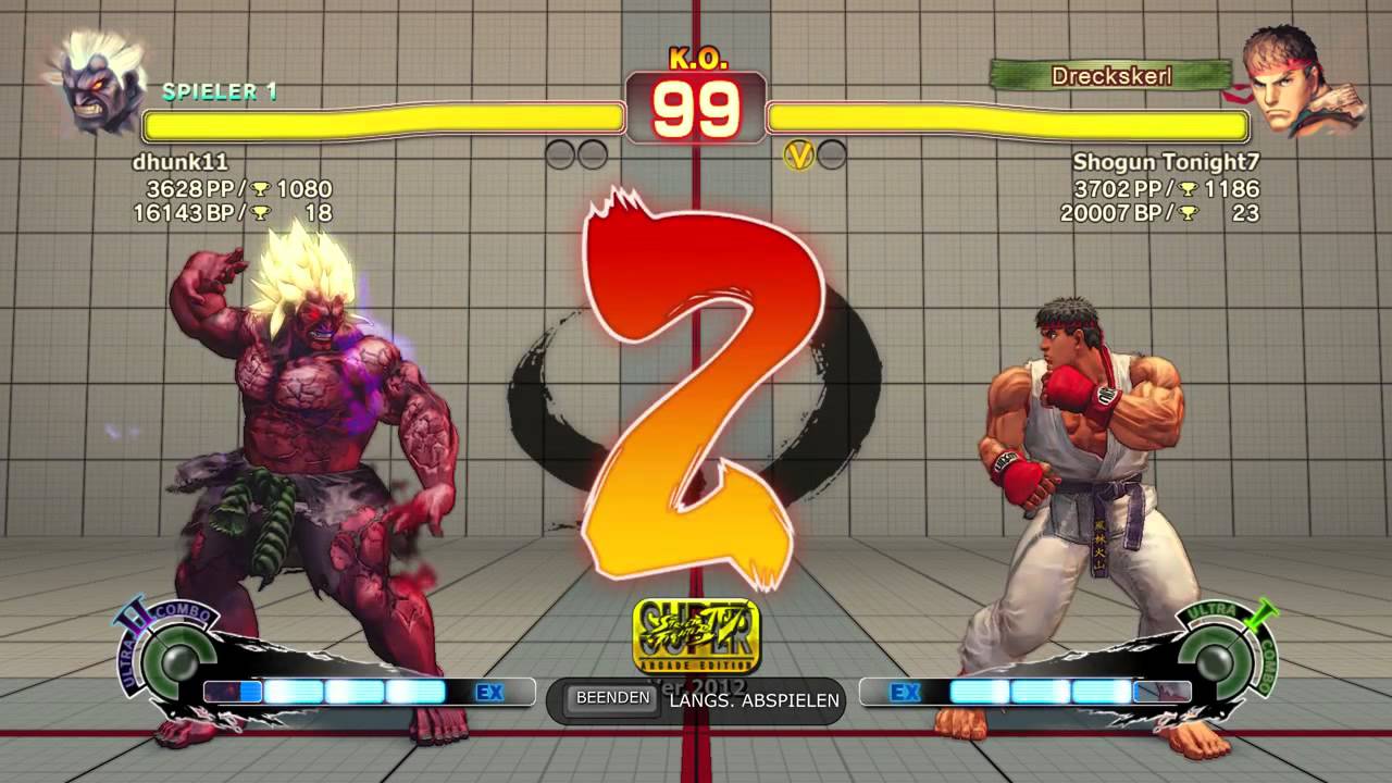 dhunk11 ( Oni ) Vs. Shogun Tonight7 ( Ryu ) SSF4 AE Ranked Match