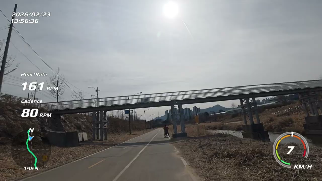 양주역 ~의정부 코스 #1 Running in Korea/Yangju~Uijeongbu-1 a windy day 4K Virtual Run 43min 4.8km POV