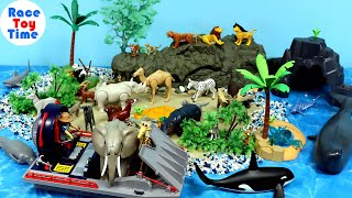 Island Scenery Sets for Playmobil Animal Figurines