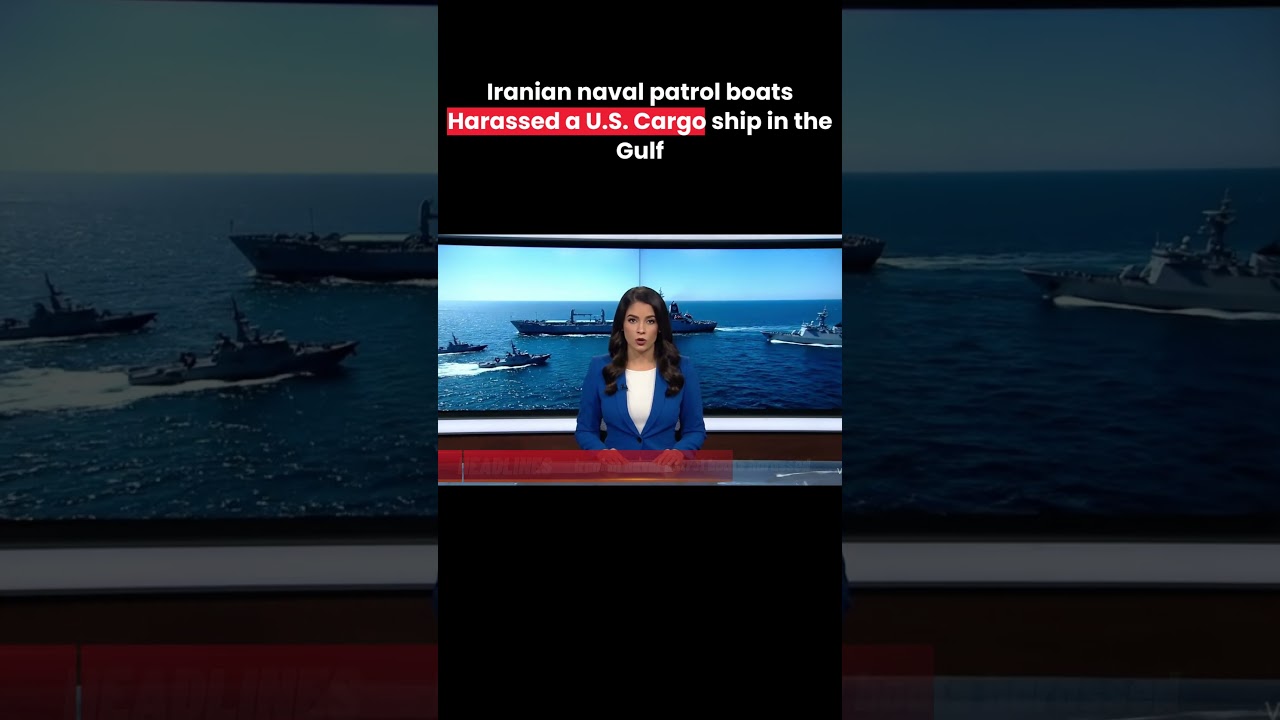 Iranian naval patrol boats harassed a U.S. cargo ship in the Gulf,