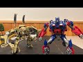 Transformers 2007 optimus vs bonecrusher highway battle transformers stop motion