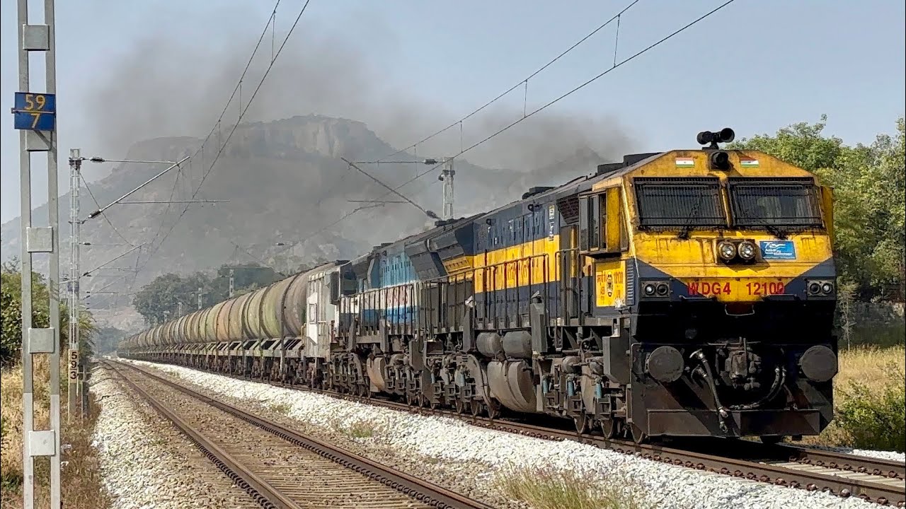 17 in 1 Superfast Double EMD diesel actions on Bengaluru ~ Hubballi line | Massive 9000HP RJ trains