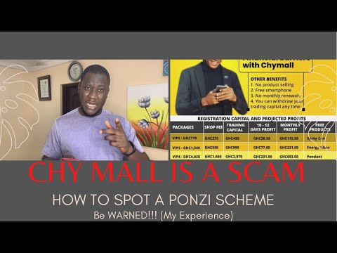 CHY Mall is a SCAM | How to Identify a Ponzi Scheme