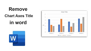 How to add chart axis title in word