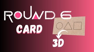 Round 6 ( Squid Game ) Card 3D | HTML | CSS | JS