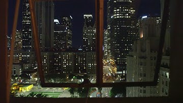 DOWNTOWN LOS ANGELES City View Night - Relaxing Video w/City Sounds