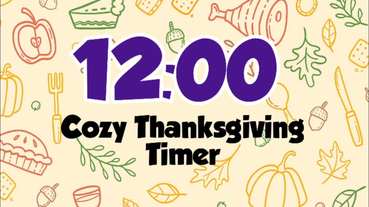 12-Minute Autumn Thanksgiving Timer – Soft Pastel Cozy Countdown - YouTube