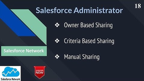 Day 18 Owner Based, Criteria Based and Manual Sharing in Salesforce