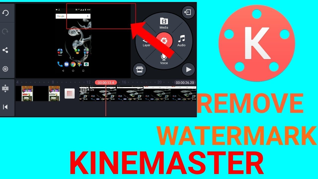 HOW TO REMOVE|| WATERMARK IN KINEMASTER. - YouTube