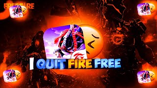 I Quit Free Fire | Bye Bye Free Fire | #sad #sadstatus #garenafreefire