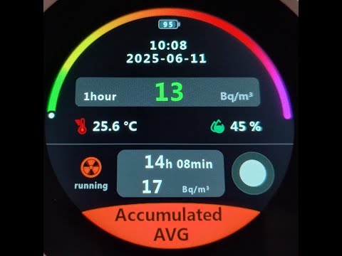 Дозиметр радону Індикатор радону Детектор радона РАДОН ГАЗ радіометр радону вимірювач радону в повітрі, видео 1