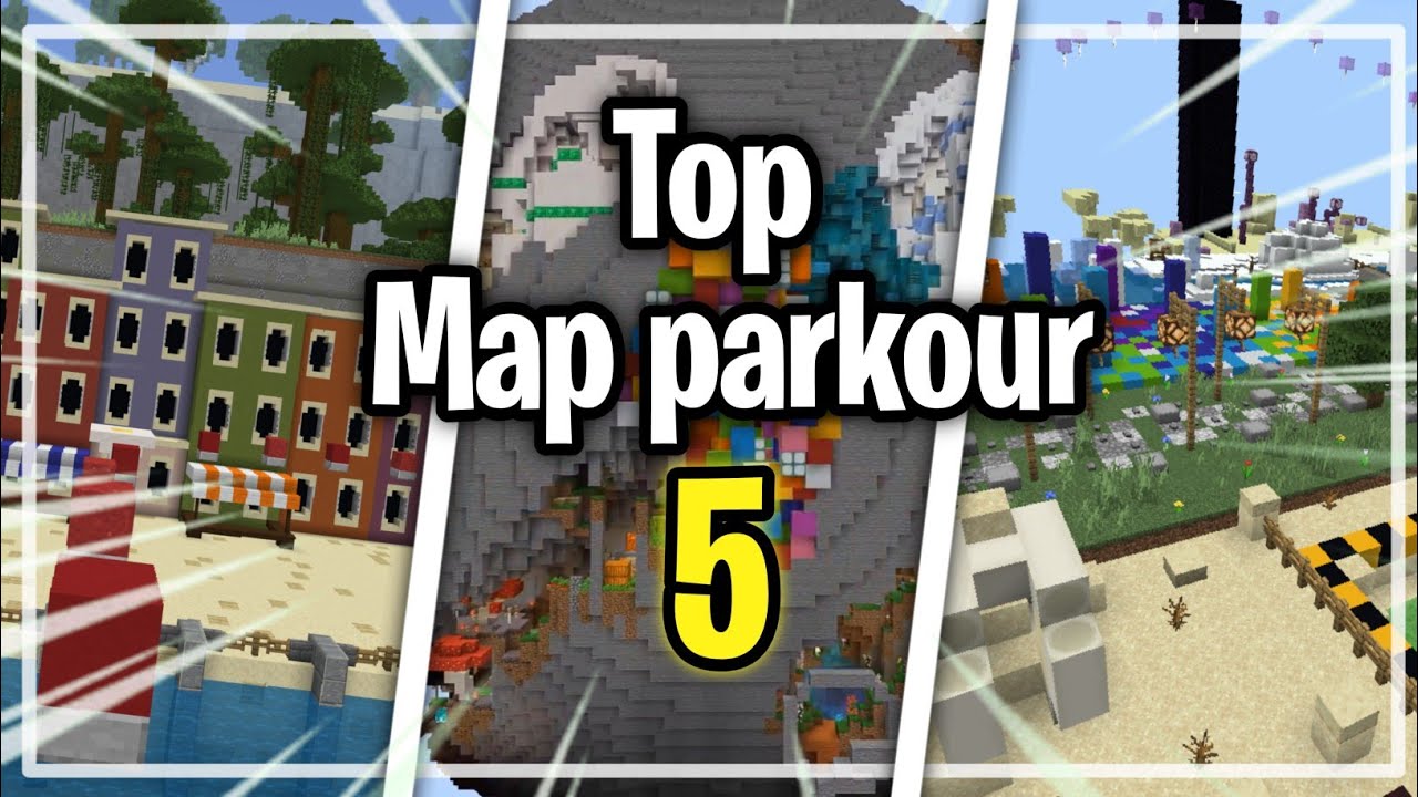 TOP 5 MAP PARKOUR TERBAIK MCPE!! 1.18-1.20!! - YouTube