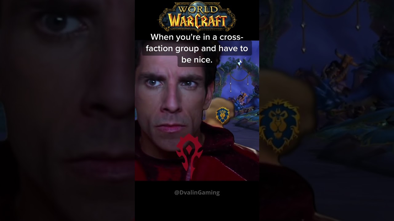 When you’re in a cross-faction group and have to be nice 