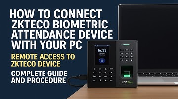 How to connect zkteco biometric device with pc I ZKTecho Wifi Connection