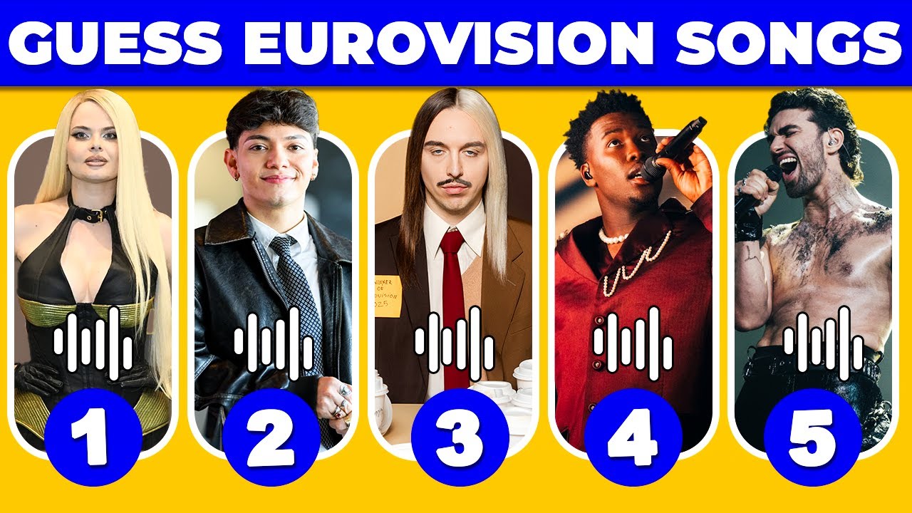 Guess the Song Eurovision Song Contest 2025 🎤🌍 | Music Quiz