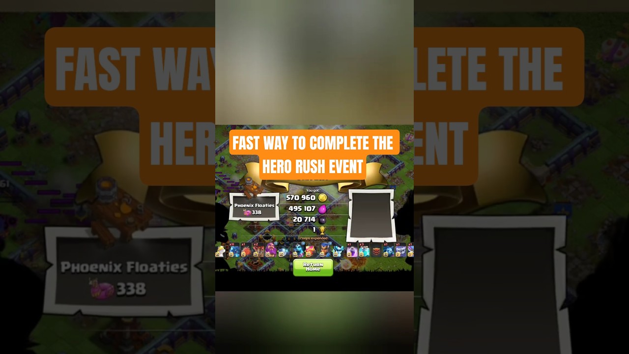FAST WAY TO COMPLETE THE HERO RUSH EVENT  😱👌🏽