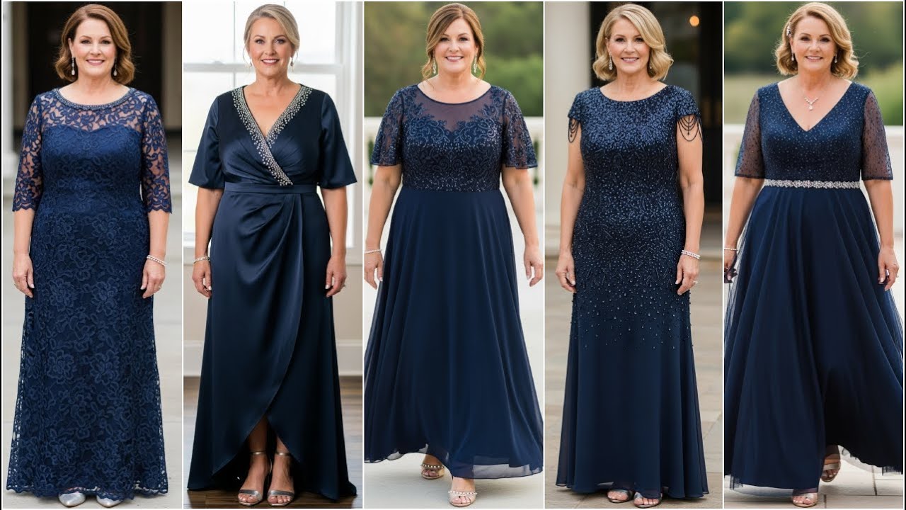 plus size navy blue mother of the groom dresses Plus Size Navy Blue Mother of the Bride Dresses