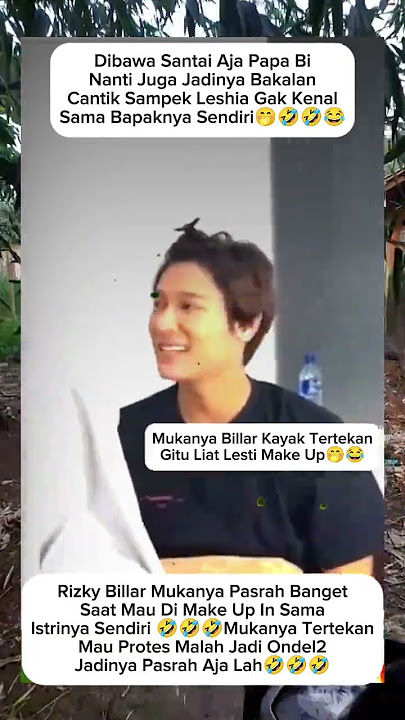 billar tertekan di make up sama istrinya sendiri🤣#rizkybilalr#lesti#shortvideo#shortsfeed#shorts
