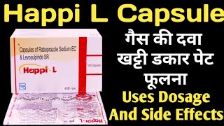 Happi L Capsule Uses | rabeprazole sodium and levosulpiride | Effective medicine for gas | Indige...