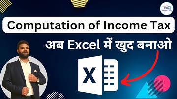 How to Make Computation of Income Tax Return in Excel | Computation of Income in excel format