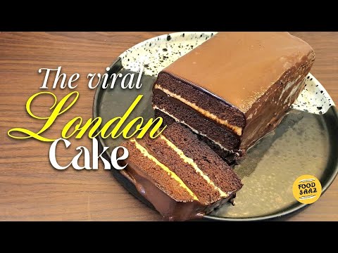 Viral London Cake Recipe | Chocolate & Caramel Cake | Moist Chocolate Cake Recipe
