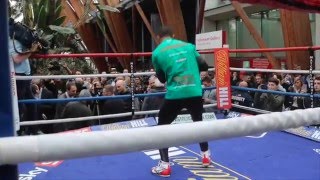 Kell Brook Public Workout Footage Shadow Boxing In Sheffield All Of The Lights