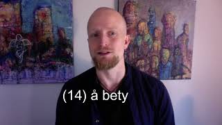 Норвежские глаголы 2 (11-20)
