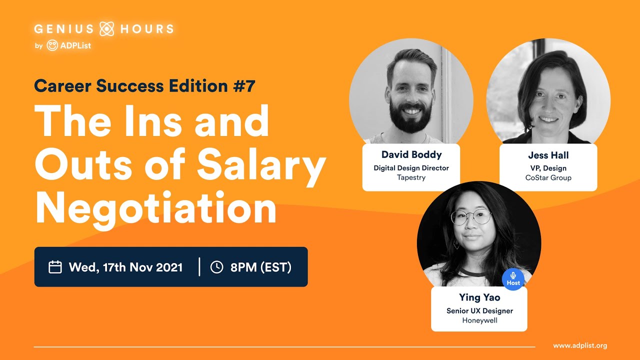 ADPList Genius Hours #12: The Ins and Out of Salary Negotiation - YouTube adplist-genius-hours-12-the-ins-and-out-of-salary-negotiation-youtube