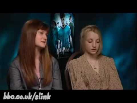 Evanna Lynch and Bonnie Wright interview by Slink