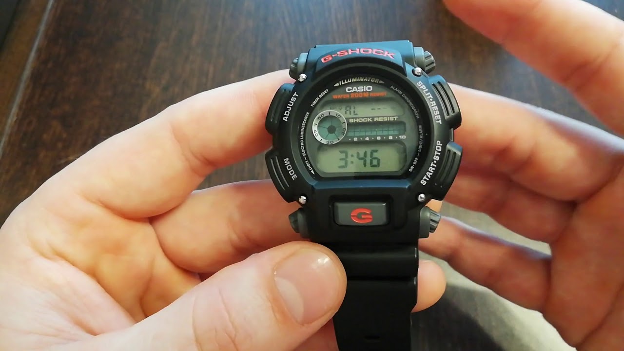 Casio G-SHOCK DW-9052 instrukcja obsługi PL - YouTube