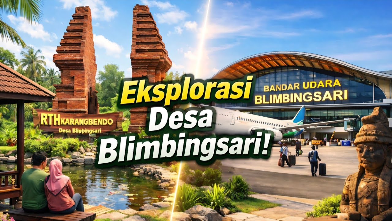 Bandar Udara Blimbingsari & desa Karangbendo I Antara Gerbang Majapahit dan Modernnisasi