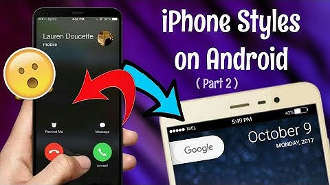 How To get iPhone style status bar(notification bar), caller screen & sms app | HINDI/URDU