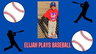Elijah Plays Baseball!!!
