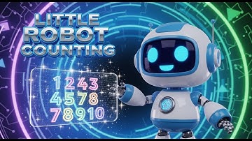 Little Robot Counting | Learn Numbers with Cute Robot | Fun Counting Song for Kids