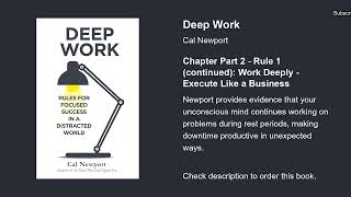 DEEP WORK by Cal Newport | Animated Book Summary