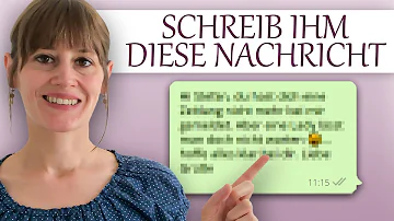 Soll ich ihm schreiben wenn er nicht schreibt?