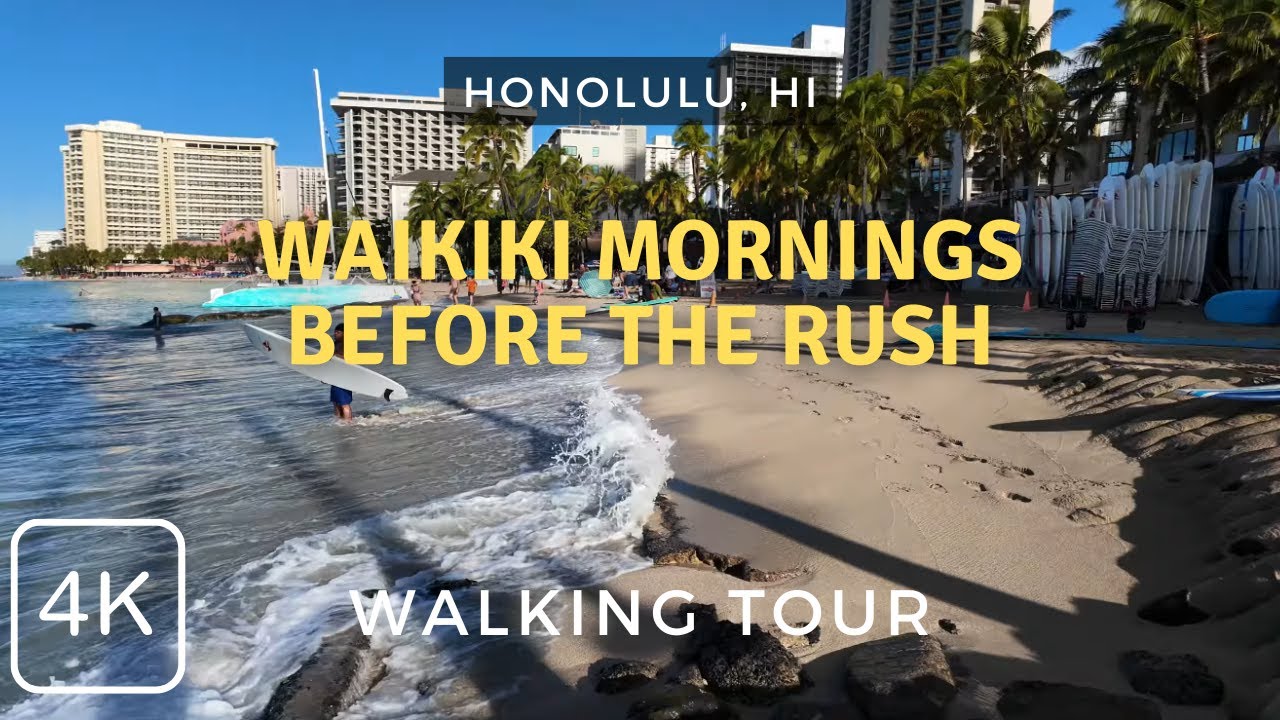 Waikiki Before the Crowds: Serene Morning Stroll in Honolulu, HI | Nov 2025