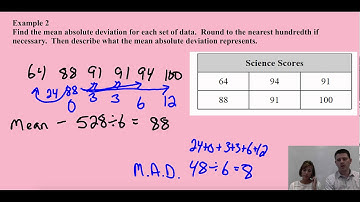 Mean Absolute Deviation Lesson   Video