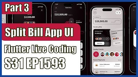 [Flutter] Flutter Live Coding EP1593 (Split Bill App UI Part 3)