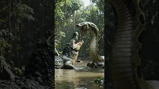 Anaconda vs Gator # vir #viralshort #anaconda #aligators #dangerous #share #subscribe #shorts