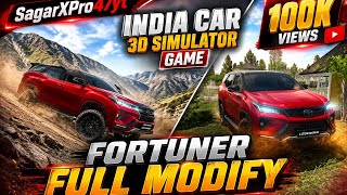 Indian car 3D simulator game. Fortuner full modified gameplay 🛻☠️💀 #subscribe #fortuner  screenshot 5