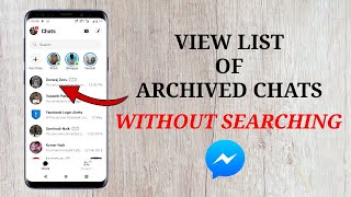 How to Archive and Unarchive Messages on Messenger ! View List of Hidden Chats screenshot 1