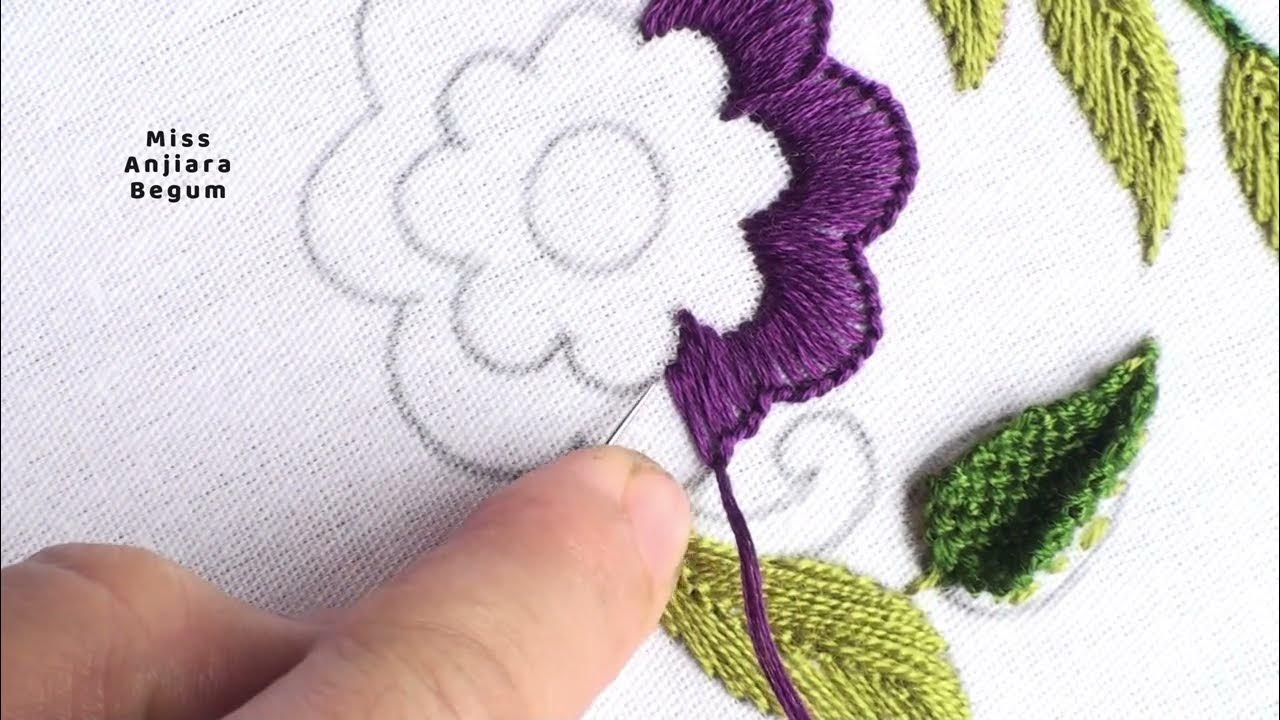 "Trellis Stitch Hand Embroidery Tutorial Create Stunning Designs with