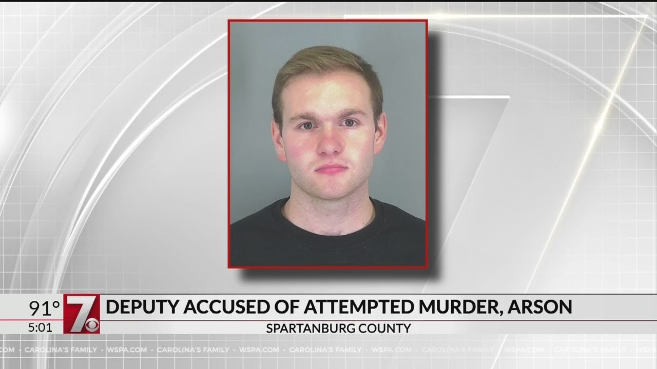Spartanburg Co. deputy accused of attempted murder in arson case - YouTube