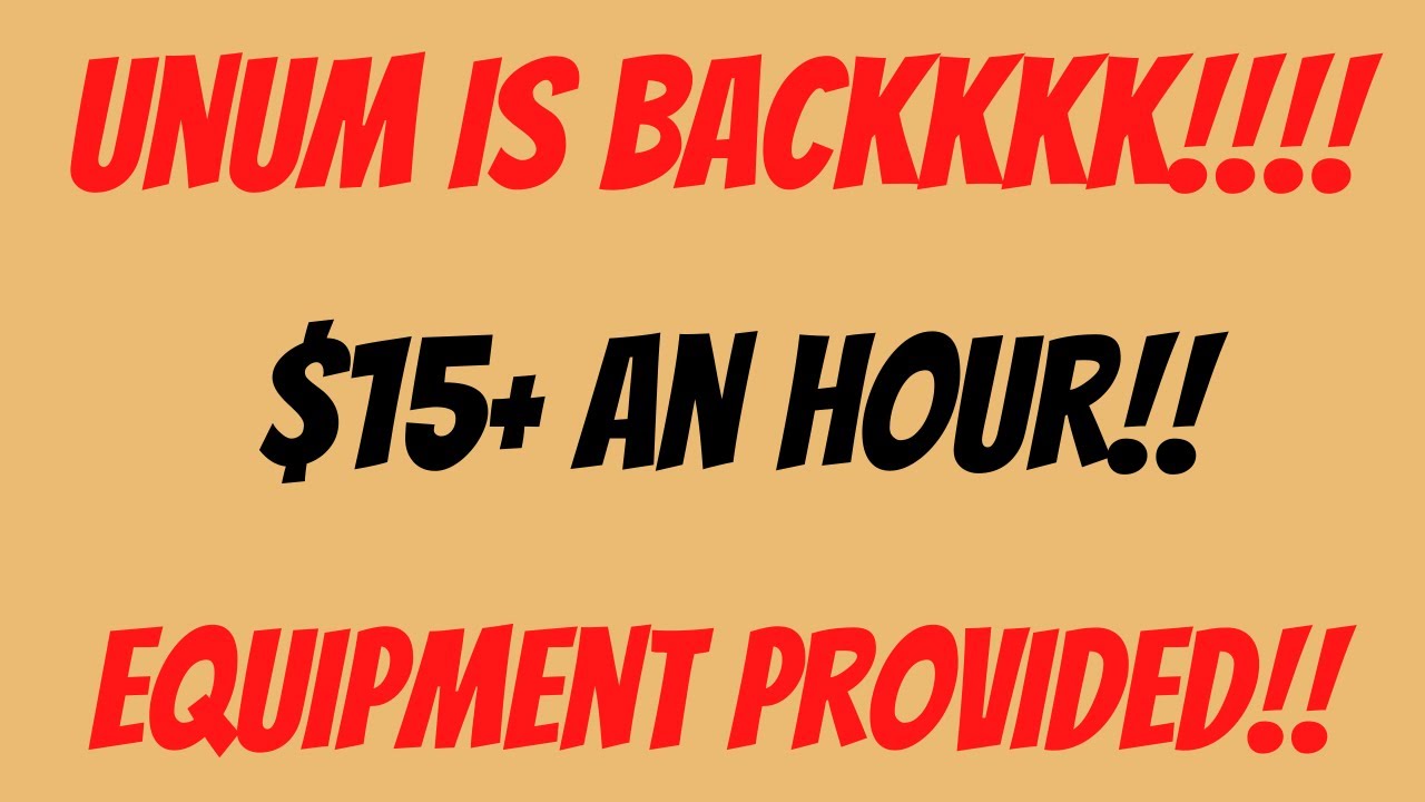 Insurance Company Hiring!!! 15.00+/hr!!! Equipment Provided!!!! YouTube