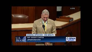 Rep. Carter Honors the Life of George Lewis "Bud" Dyer