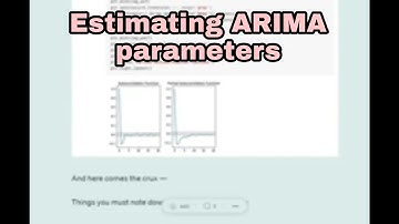 Estimating ARIMA model hyperparameters