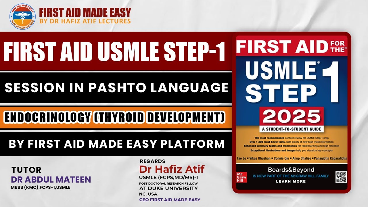 Preparing for USMLE Step 1? Don’t Miss This First Aid Session in Pashto!