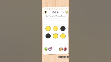 Brain test level 150 , Brain out , Light up all of the buttons.