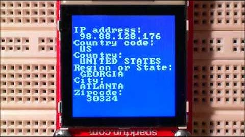 Geolocation on mbed & Nokia LCD